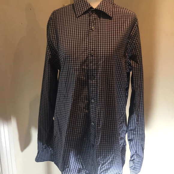 “GAP” Men’s Blue Gingham Shirt . - Picture 2 of 8